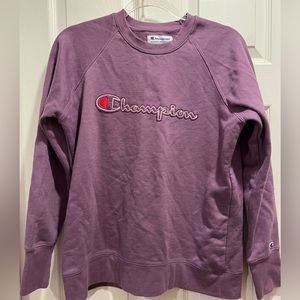 Champion Crewneck Purple Size Medium